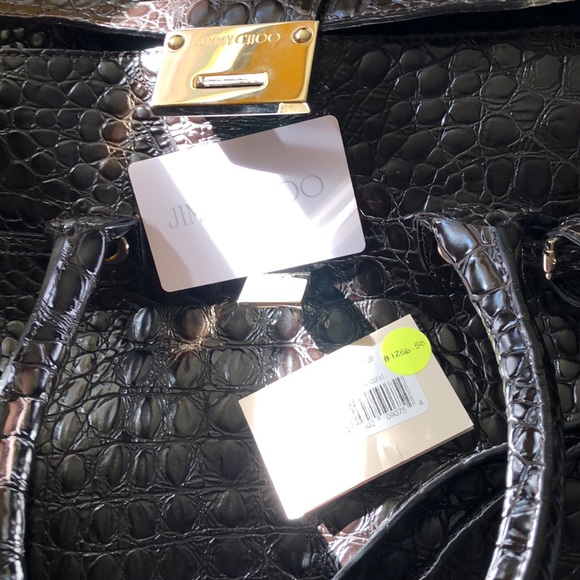 Authentic Jimmy Choo Crocodile Leather Rosabella Tote w/Crossbody Strap - Picture 3 of 7